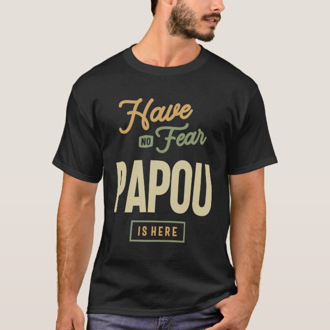 T-shirt La protection sans peur de Papou - Fête des pères (Devant)