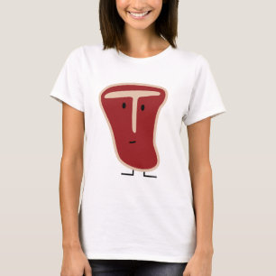 T-shirt La protéine de viande de bifteck à l'os a grillé