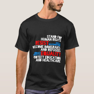 T-shirt La protestation anti-Trump contre les droits de l'