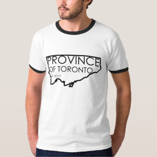 T-shirt La province des hommes du noir Sleves de pièce en