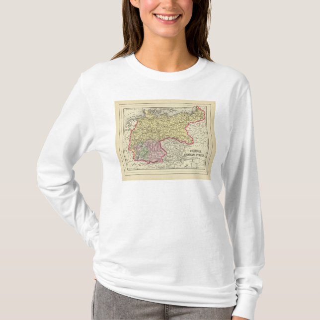 T-shirt La Prusse, états allemands (Devant)