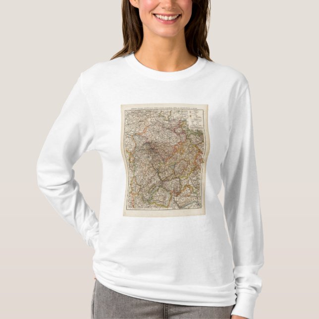 T-shirt La Prusse rhénane, Westphalie, HesseNassau (Devant)