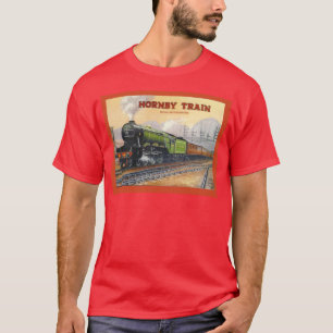 T-shirt La publicité vintage, ensembles de train de Hornb