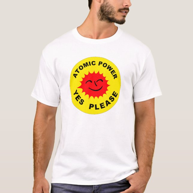 T-shirt La puissance atomique satisfont oui (Devant)