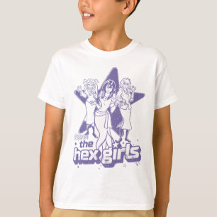 T-shirt La puissance étoilée des filles hexagonales