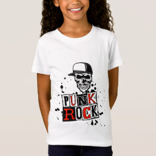 T-Shirt La Punk n'est pas morte : Le crâne rugueux 