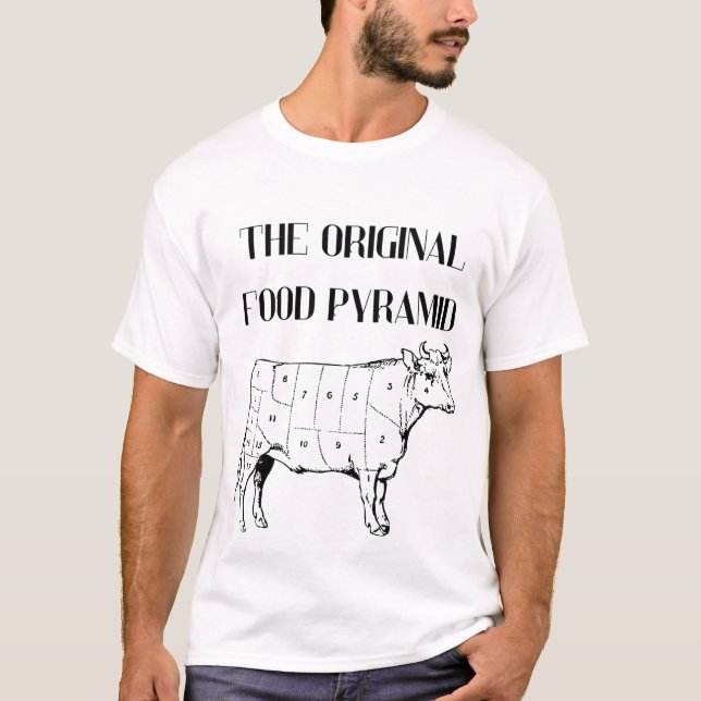 T-shirt La Pyramide Alimentaire Originale (Devant)