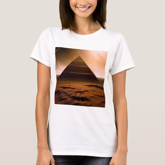T-shirt La pyramide de la planète rouge (Devant)