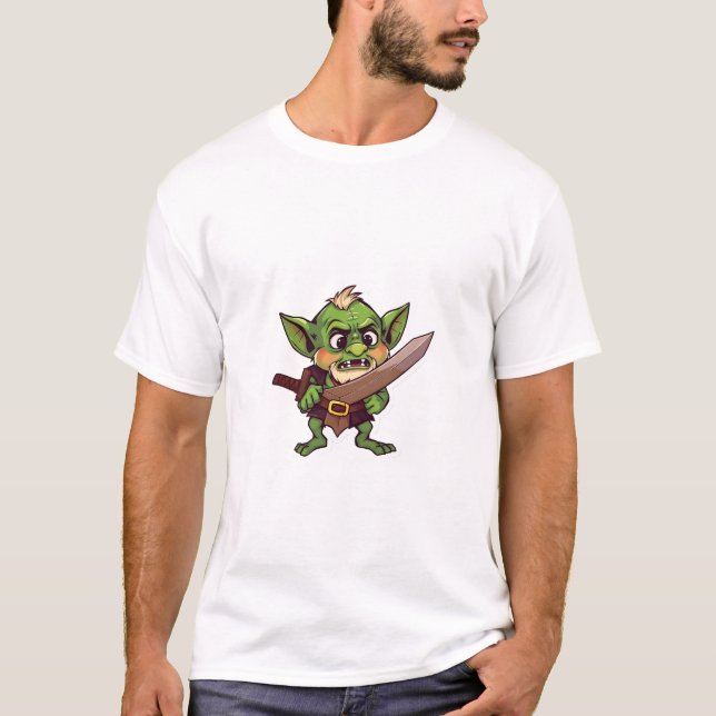 T-shirt La quête de l'épée brisée de Goblin (Devant)