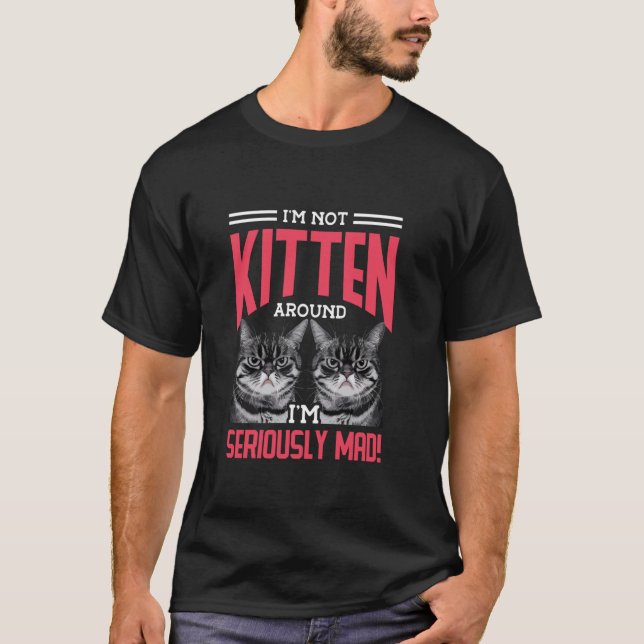 T-shirt La rage de chat me consume Mème d'humour (Devant)