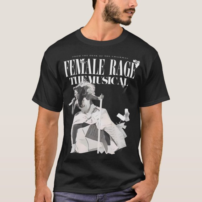 T-shirt La Rage Féminine La Musique (Devant)