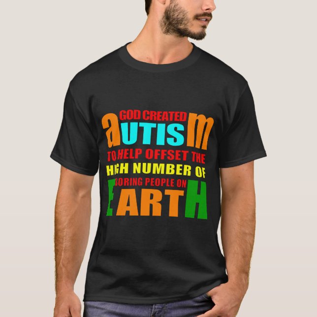 T-shirt La raison de l'autisme (Devant)