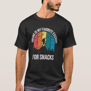 T-shirt La randonnée est ma meilleure excuse pour les snac
