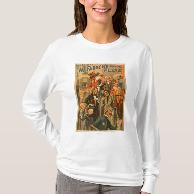 T-shirt La rangée de McFadden du théâtre de nouvelle (Devant)