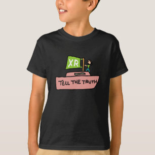 T-shirt La Rébellion D'Extinction Dit La Vérité Bateau
