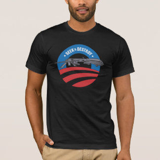 T-shirt la recherche de bourdon d'obama et détruisent le