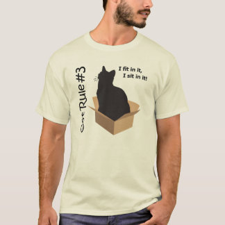 T-shirt La règle de chat # 3 ajustements d'I dans elle I
