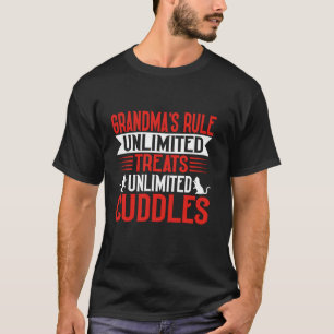T-shirt La règle de grand-mère illimitée câlins illimités 