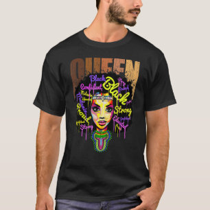 T-shirt La Reine Africaine Pour Les Femmes Éduquée La Magi
