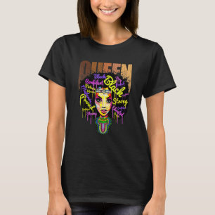 T-shirt La Reine Africaine Pour Les Femmes Éduquée La Magi