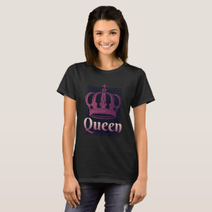 T-SHIRT LA REINE COOL ET LA COURONNE ROI