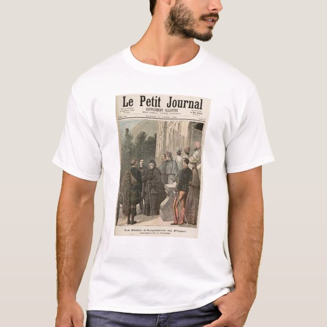 T-shirt La reine d'Angleterre en France (Devant)
