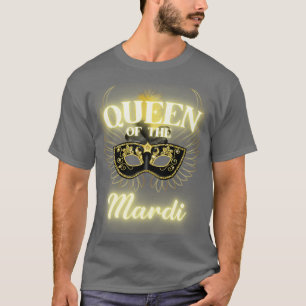 T-shirt La Reine de Mardi Masquerade perle Parade Femmes M
