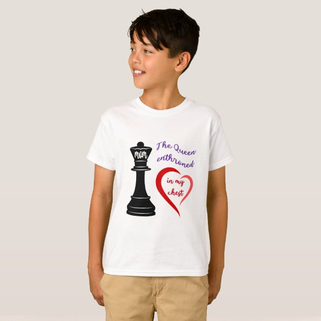 T-shirt La reine de mon coeur (Devant entier)