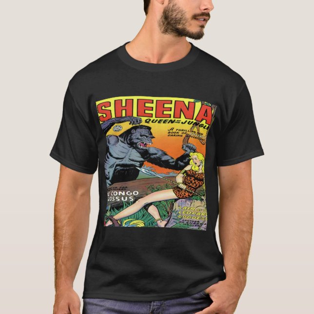 T-shirt La reine de Sheena du classique de jungle couvre (Devant)