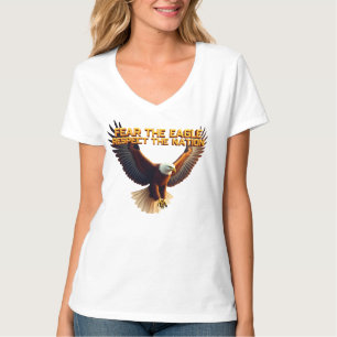 T-shirt La reine des fierces de l'aigle chauve symbolise l