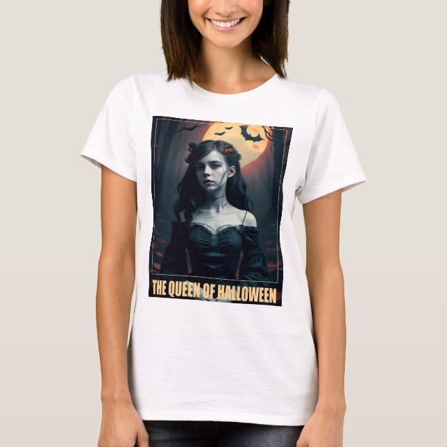 T-shirt La reine d'Halloween (Devant)