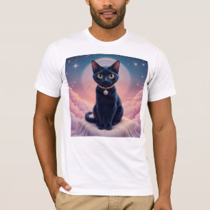 T-shirt La Reine Du Ciel De Chat Noir