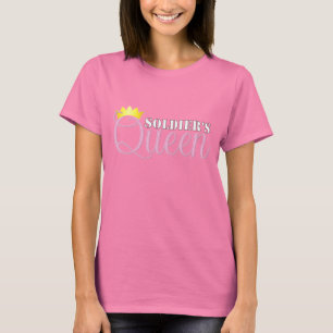 T-shirt La reine du soldat pour l'habillement foncé