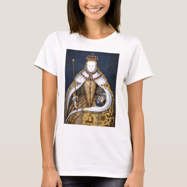 T-shirt La Reine Elizabeth I : Couronnement (Devant)