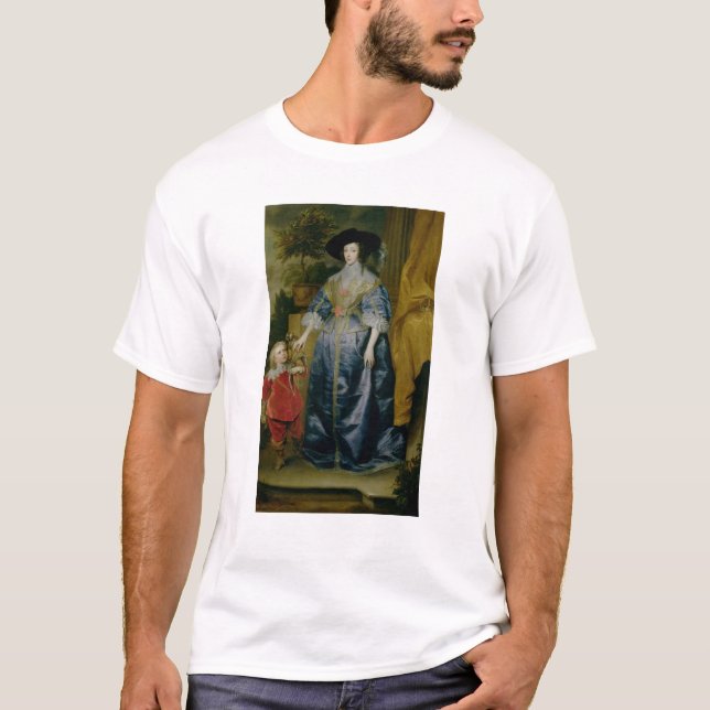 T-shirt La Reine Henrietta Maria et son nain (Devant)