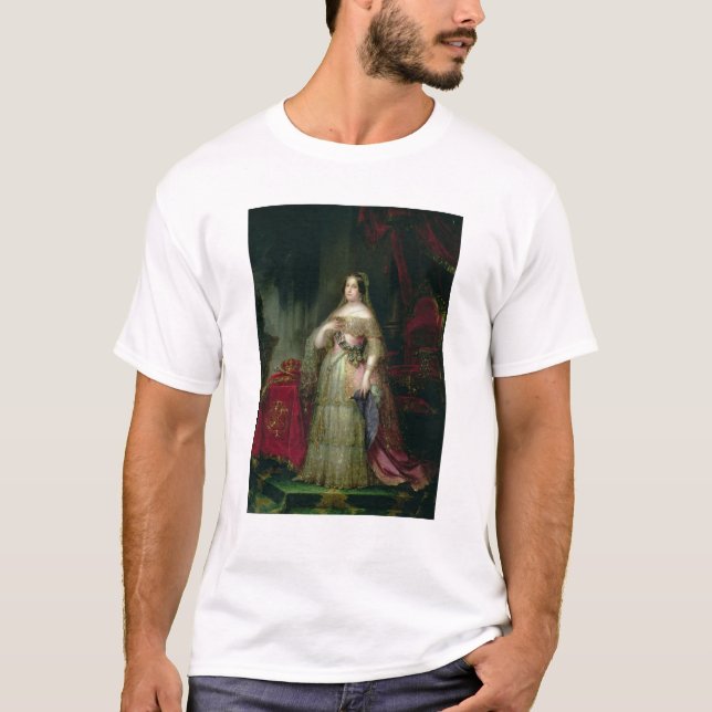 T-shirt La Reine Isabella II de l'Espagne (Devant)