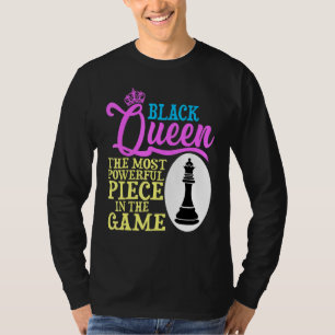 T-shirt La Reine Noire La Pièce La Plus Puissante Du Jeu