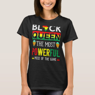 T-shirt La Reine Noire La Pièce La Plus Puissante Du Jeu W