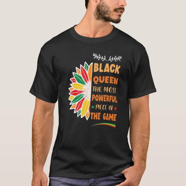 T-shirt La Reine Noire La Pièce La Plus Puissante Histoire (Devant)