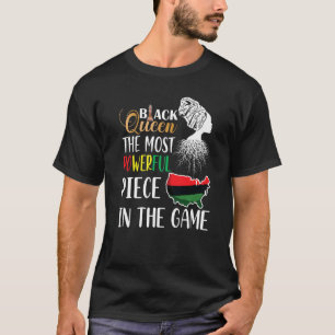 T-shirt La Reine Noire La Plus Puissante Histoire Noire Af