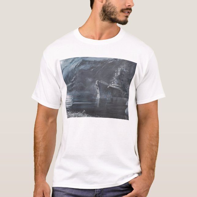 T-shirt La Reine solitaire du Tirpitz du nord Norway1944 (Devant)