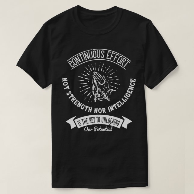 T-shirt La Religion La Clé Pour Libérer Notre Potentiel (Design devant)