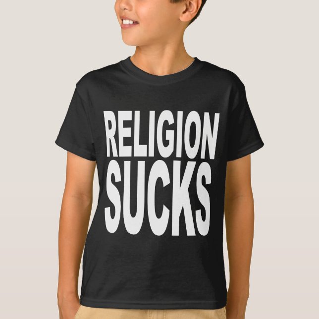 T-shirt La religion suce (Devant)