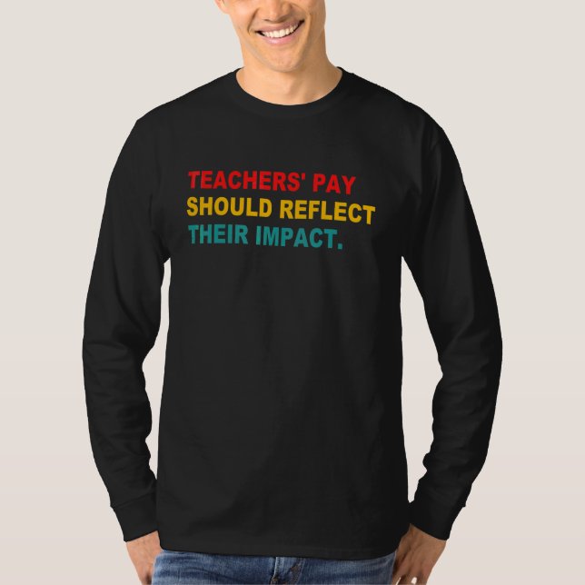 T-shirt La rémunération des enseignants devrait refléter l (Devant)