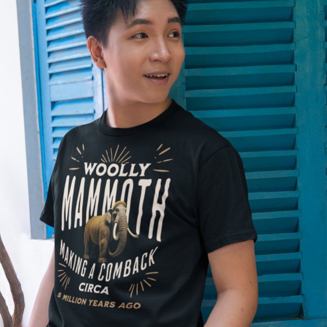 T-shirt La renaissance des mammouths laineux (Woolly Mammoth Comeback Shirt for Men)