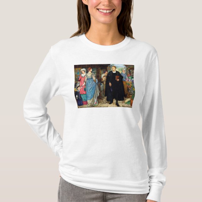 T-shirt La rencontre de chance c. 1907 Par Kate Elizabeth  (Devant)