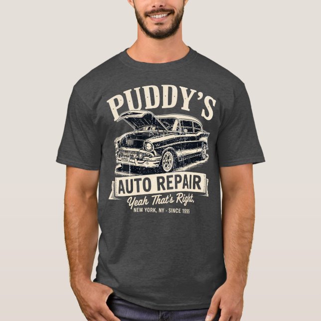 T-shirt La réparation automobile de Puddy (Devant)