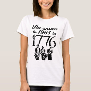 T-shirt La réponse à 1984 est 1776