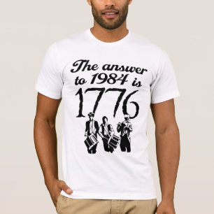 T-shirt La réponse à 1984 est 1776