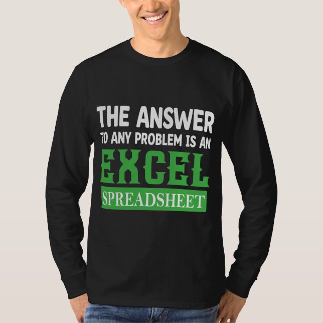 T-SHIRT LA RÉPONSE À TOUT PROBLÈME EST UNE FEUILLE DE RÉPA (Devant)